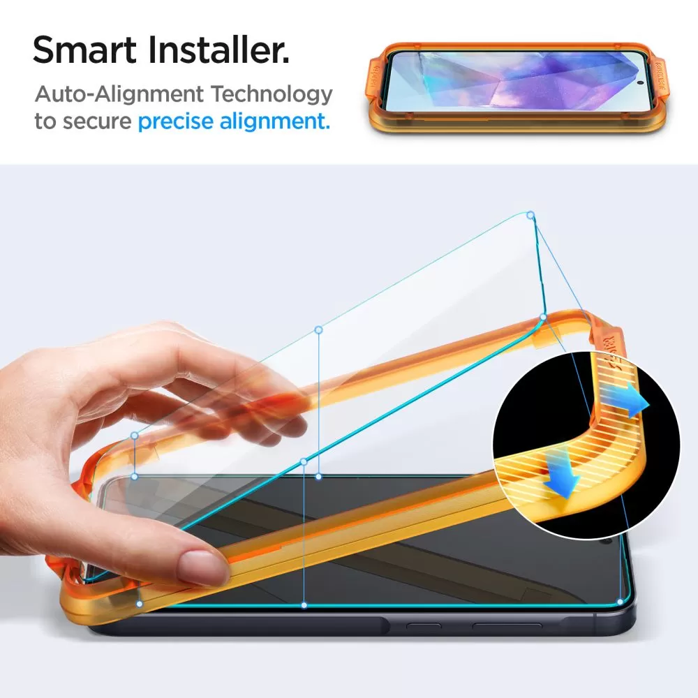 Samsung Galaxy A55 skärmskydd  SPIGEN ALM GLAS.TR 2-PACK 5G