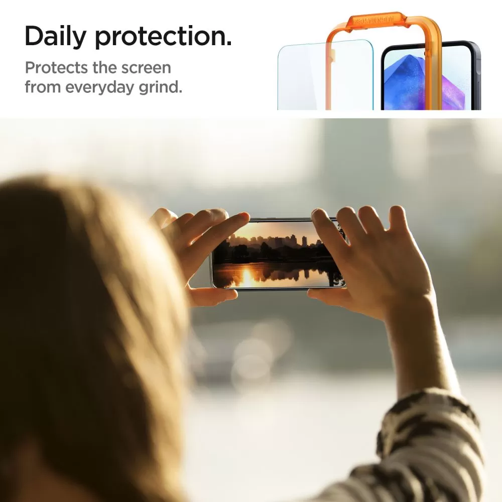 Samsung Galaxy A55 skärmskydd  SPIGEN ALM GLAS.TR 2-PACK 5G
