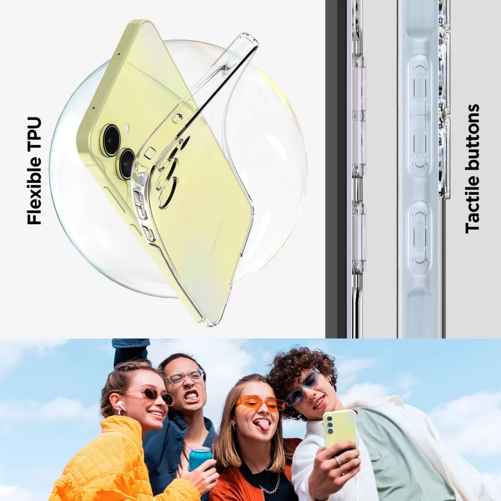 Samsung Galaxy A55 vāciņš caurspīdīgs SPIGEN LIQUID CRYSTAL 5G
