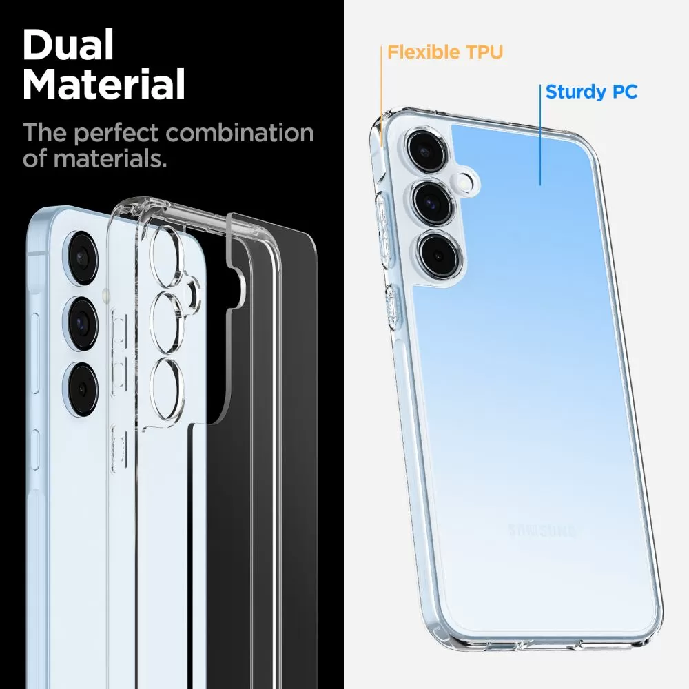 Samsung Galaxy A55 suojakuori läpinäkyvä SPIGEN ULTRA HYBRID 5G