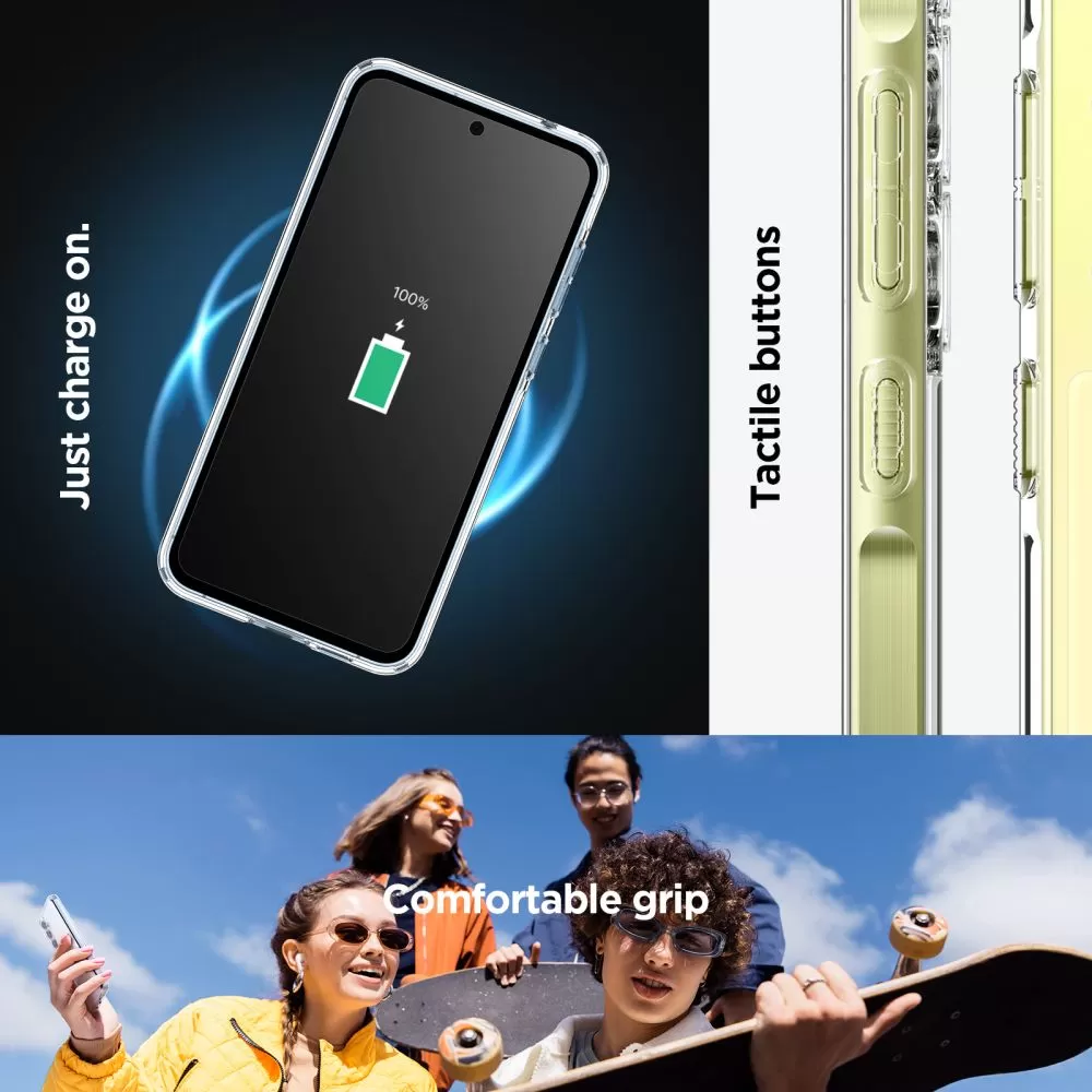 Samsung Galaxy A55 suojakuori läpinäkyvä SPIGEN ULTRA HYBRID 5G