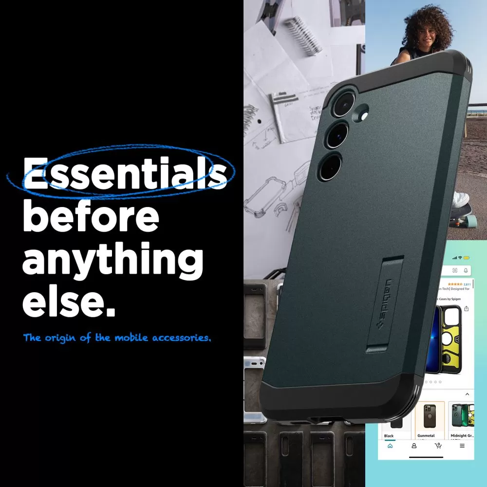 Samsung Galaxy A55 vāciņš zaļš SPIGEN TOUGH ARMOR 5G