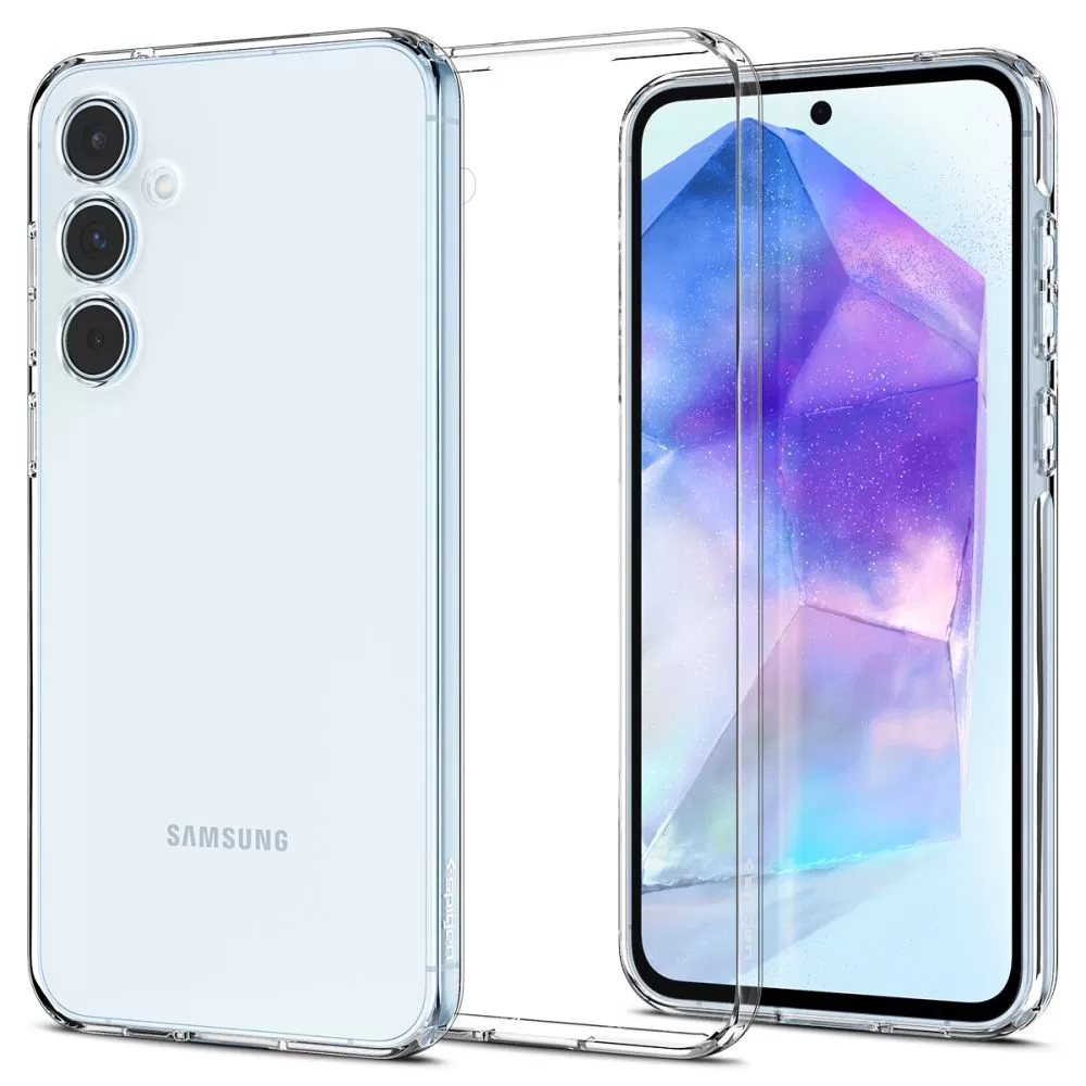 Samsung Galaxy A55 vāciņš caurspīdīgs SPIGEN LIQUID CRYSTAL 5G