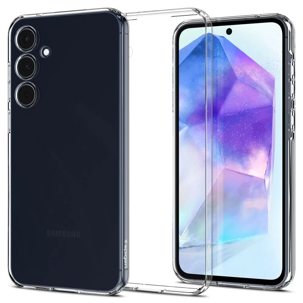 Samsung Galaxy A55 vāciņš caurspīdīgs SPIGEN LIQUID CRYSTAL 5G