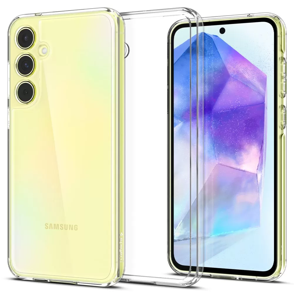 Samsung Galaxy A55 suojakuori läpinäkyvä SPIGEN ULTRA HYBRID 5G