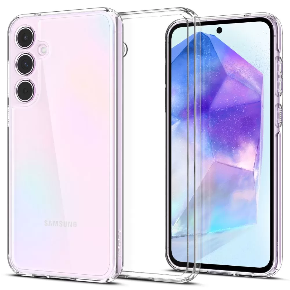 Samsung Galaxy A55 suojakuori läpinäkyvä SPIGEN ULTRA HYBRID 5G