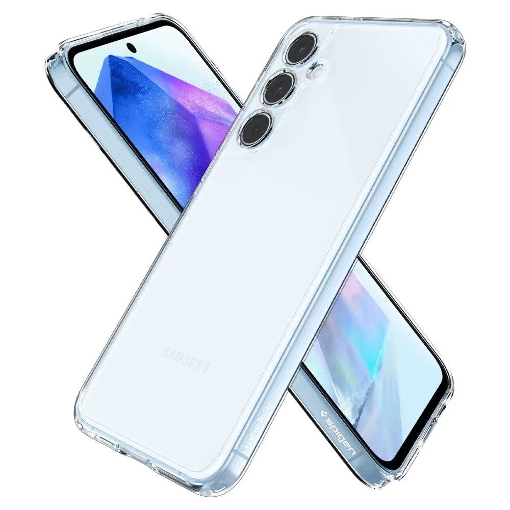 Samsung Galaxy A55 suojakuori läpinäkyvä SPIGEN ULTRA HYBRID 5G