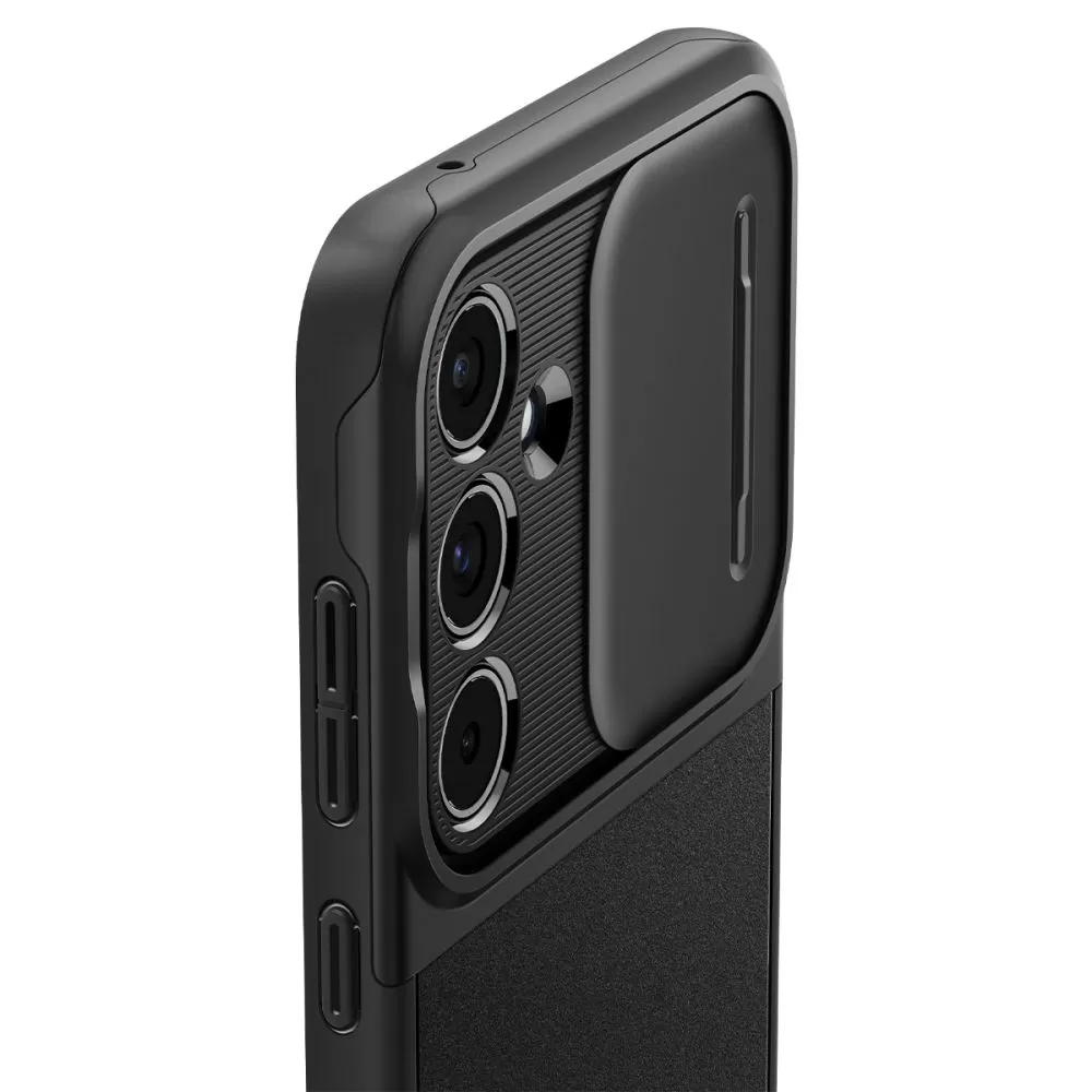 Samsung Galaxy A55 vāciņš melns SPIGEN OPTIK ARMOR 5G