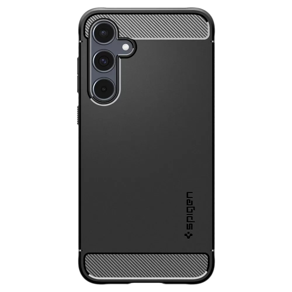 Samsung Galaxy A55 vāciņš melns SPIGEN RUGGED ARMOR 5G