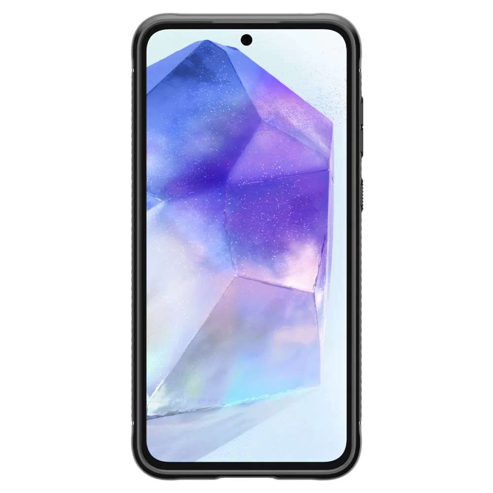 Samsung Galaxy A55 vāciņš melns SPIGEN RUGGED ARMOR 5G