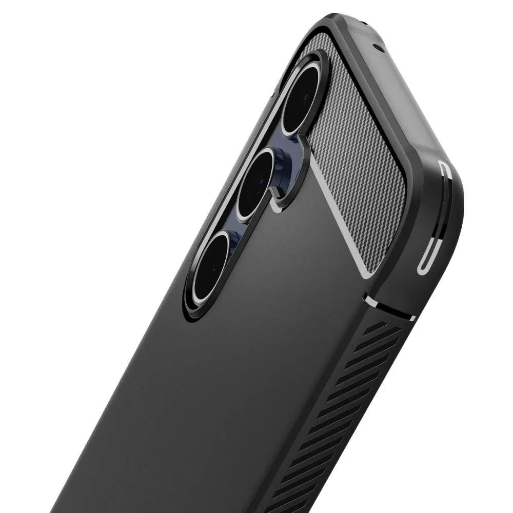 Samsung Galaxy A55 vāciņš melns SPIGEN RUGGED ARMOR 5G