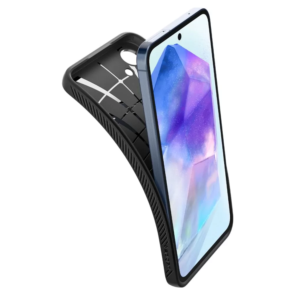 Samsung Galaxy A55 vāciņš melns SPIGEN LIQUID AIR 5G