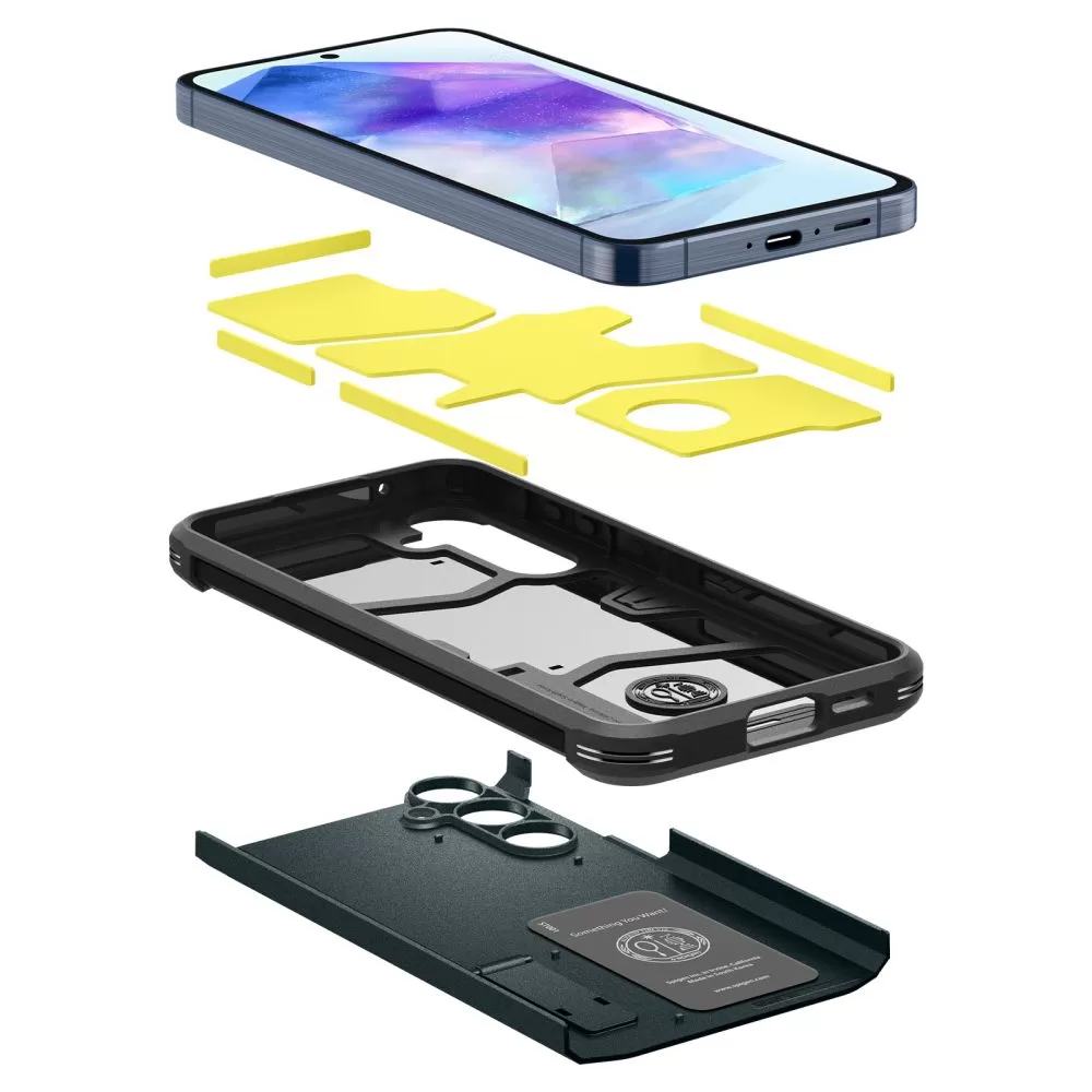 Samsung Galaxy A55 vāciņš zaļš SPIGEN TOUGH ARMOR 5G