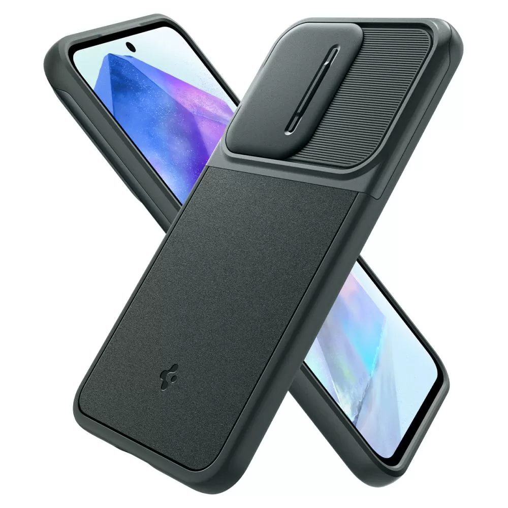 Samsung Galaxy A55 vāciņš zaļš SPIGEN OPTIK ARMOR 5G