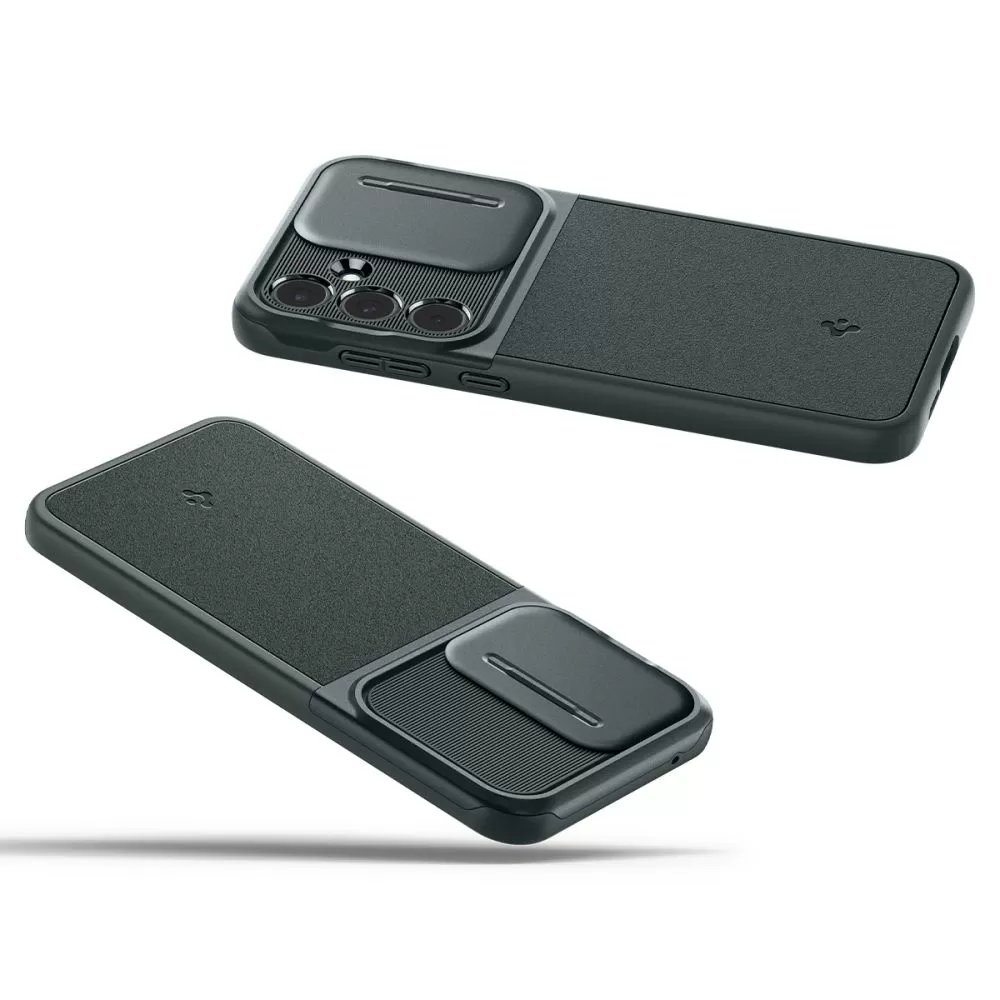 Samsung Galaxy A55 vāciņš zaļš SPIGEN OPTIK ARMOR 5G