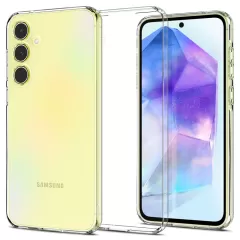 Samsung Galaxy A55 vāciņš caurspīdīgs SPIGEN LIQUID CRYSTAL 5G