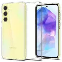 Samsung Galaxy A55 suojakuori läpinäkyvä SPIGEN ULTRA HYBRID 5G
