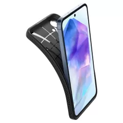 Samsung Galaxy A55 vāciņš melns SPIGEN LIQUID AIR 5G