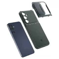 Samsung Galaxy A55 vāciņš zaļš SPIGEN OPTIK ARMOR 5G