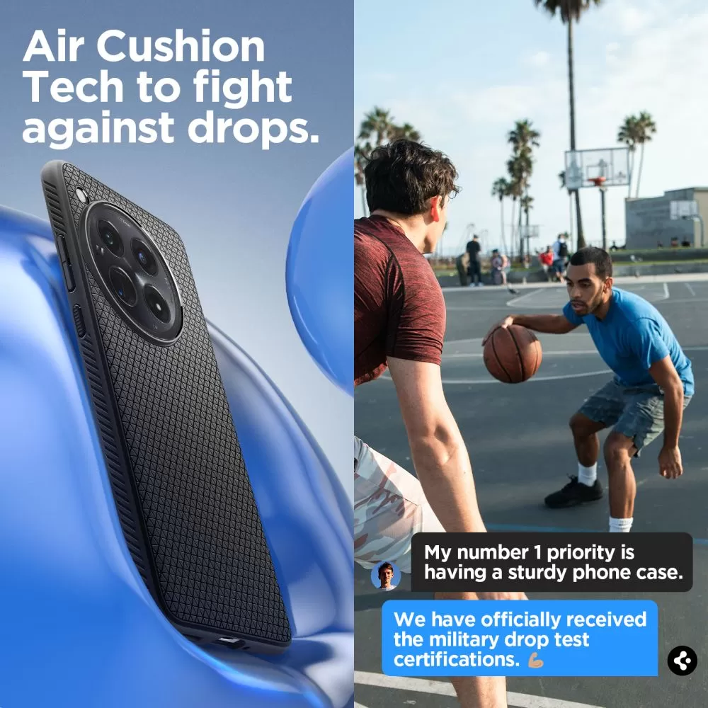 OnePlus 12 dėklas Juoda SPIGEN LIQUID AIR