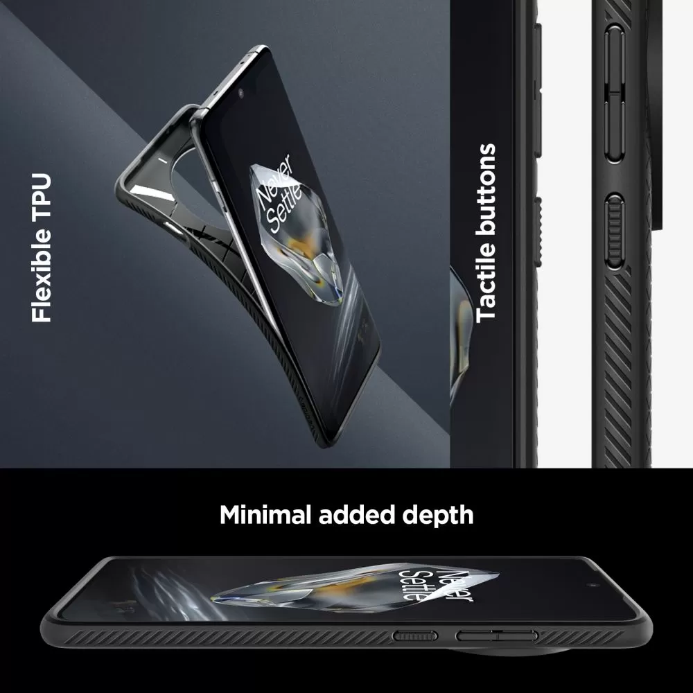 OnePlus 12 dėklas Juoda SPIGEN LIQUID AIR
