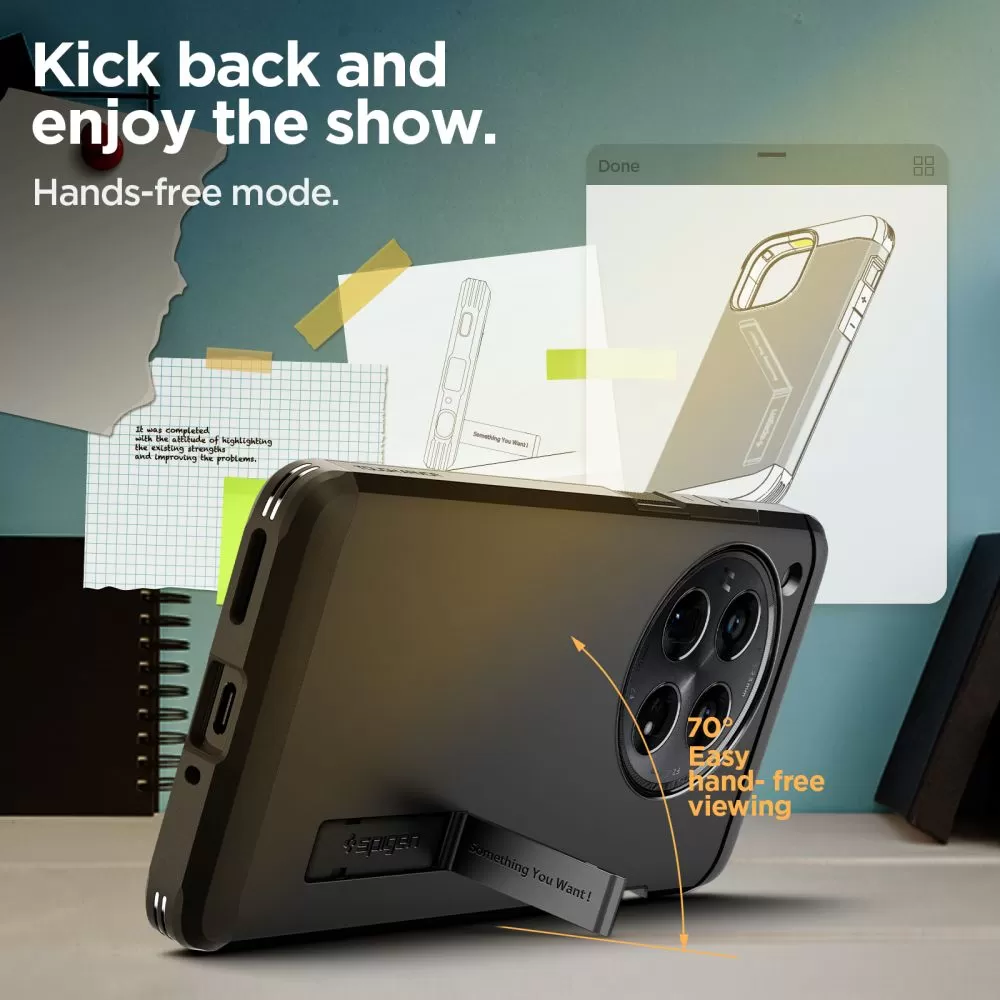 OnePlus 12 dėklas Juoda SPIGEN TOUGH ARMOR