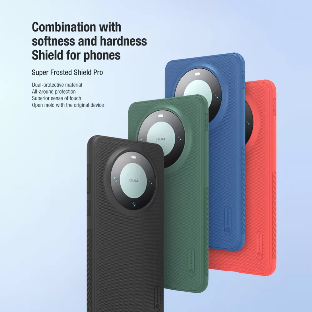 Huawei Mate 60 Pro ümbris must NILLKIN SUPER FROSTED SHIELD PRO