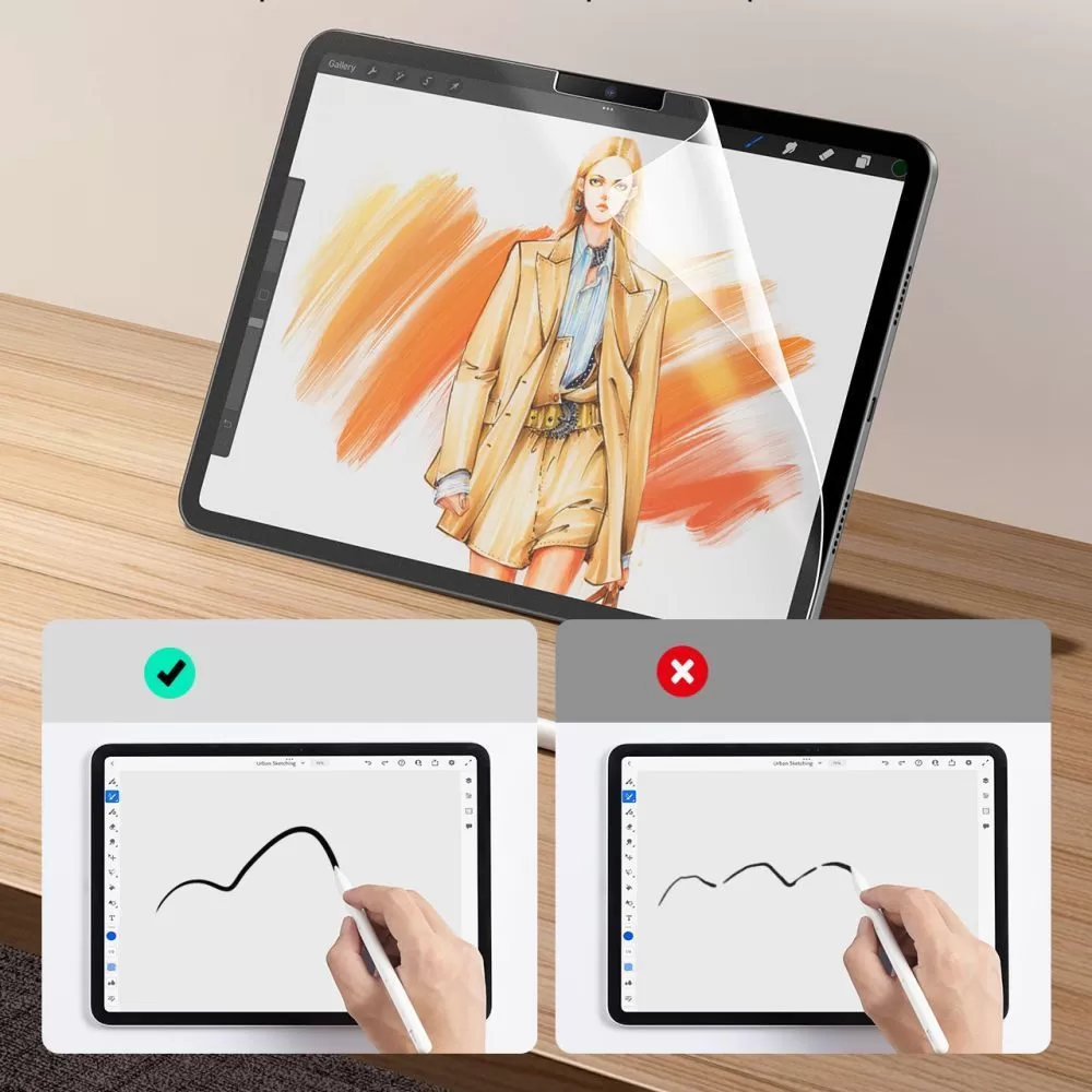 Apple iPad Air 6 (2024) tablet skärmskydd  ESR PAPER FEEL 2-PACK