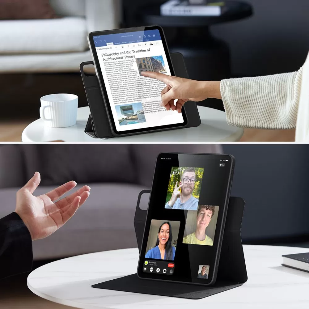 Apple iPad Air 6 (2024) maciņš melns ESR REBOUND HYBRID