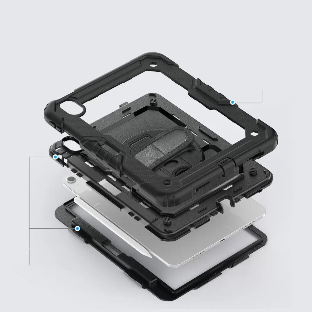 Apple iPad Air 6 (2024)  melns TECH-PROTECT SOLID360