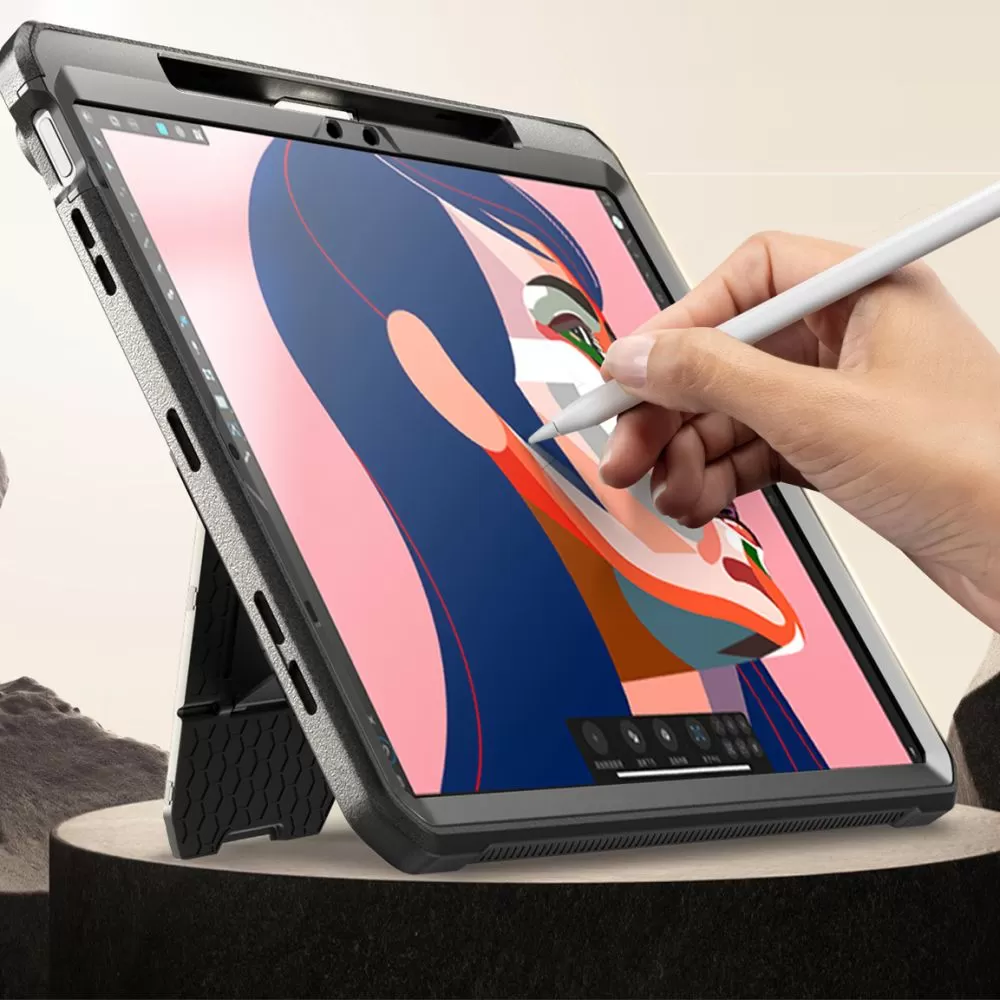 Apple iPad Air 6 (2024)  melns SUPCASE UNICORN BEETLE PRO