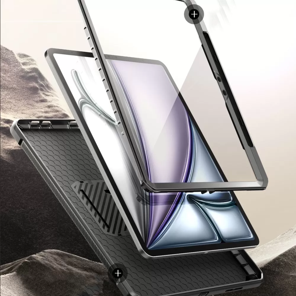 Apple iPad Air 6 (2024)  melns SUPCASE UNICORN BEETLE PRO