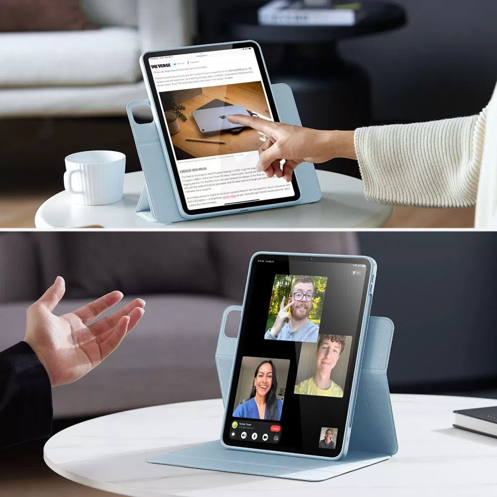 Apple iPad Air 6 (2024) maciņš zils ESR REBOUND HYBRID