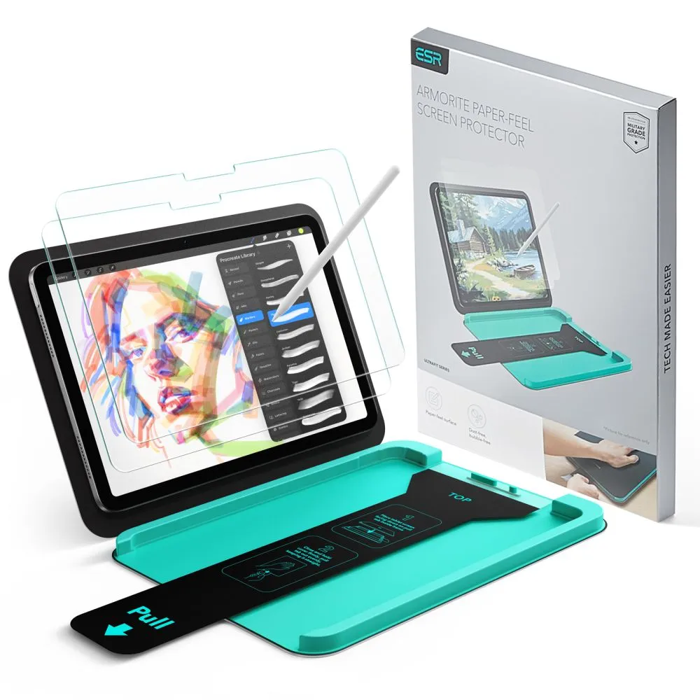 Apple iPad Air 6 (2024) Tabletin näytönsuojalasi ESR PAPER FEEL 2-PACK