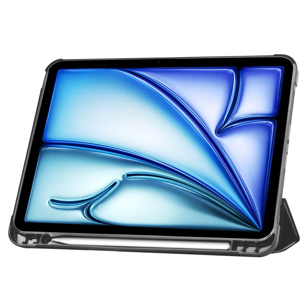 Apple iPad Air 6 (2024) maciņš melns TECH-PROTECT SC PEN ORIGAMI