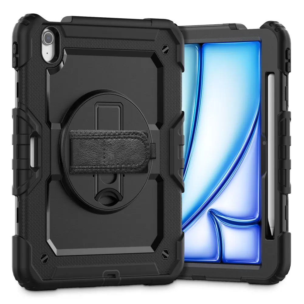 Apple iPad Air 6 (2024) melns TECH-PROTECT SOLID360