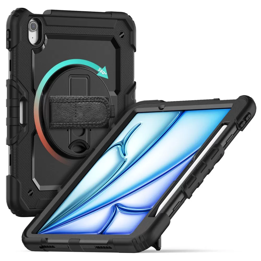 Apple iPad Air 6 (2024) melns TECH-PROTECT SOLID360