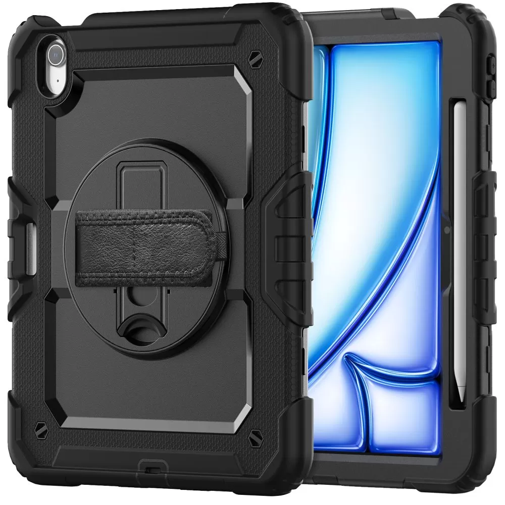Apple iPad Air 6 (2024) melns TECH-PROTECT SOLID360