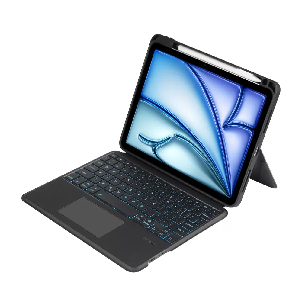 Apple iPad Air 6 (2024) maciņš melns TECH-PROTECT SCMAG PEN + KEYBOARD