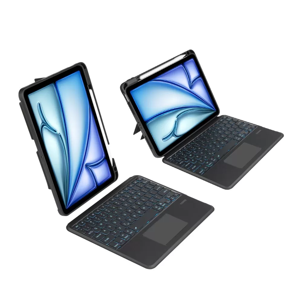 Apple iPad Air 6 (2024) maciņš melns TECH-PROTECT SCMAG PEN + KEYBOARD