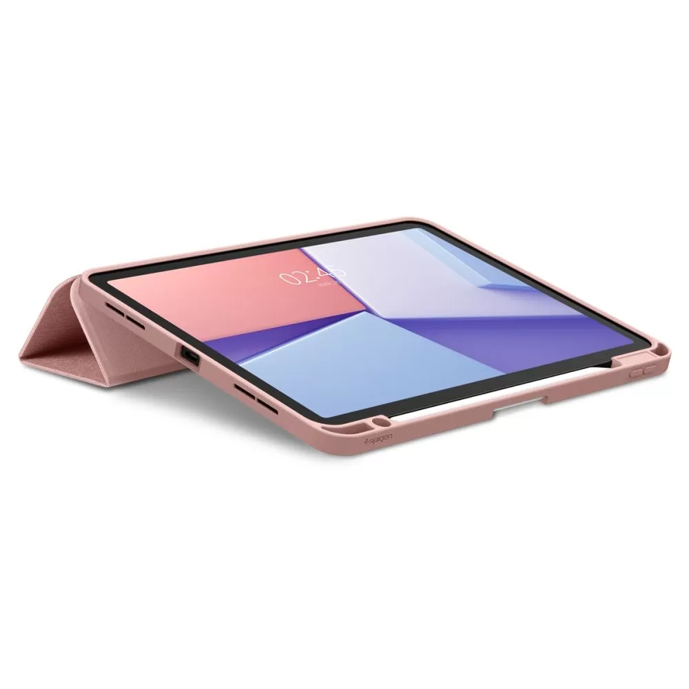 Apple iPad Air 6 (2024) maciņš rozā zelta SPIGEN URBAN FIT