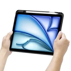 Apple iPad Air 6 (2024) maciņš melns TECH-PROTECT SCMAG PEN + KEYBOARD