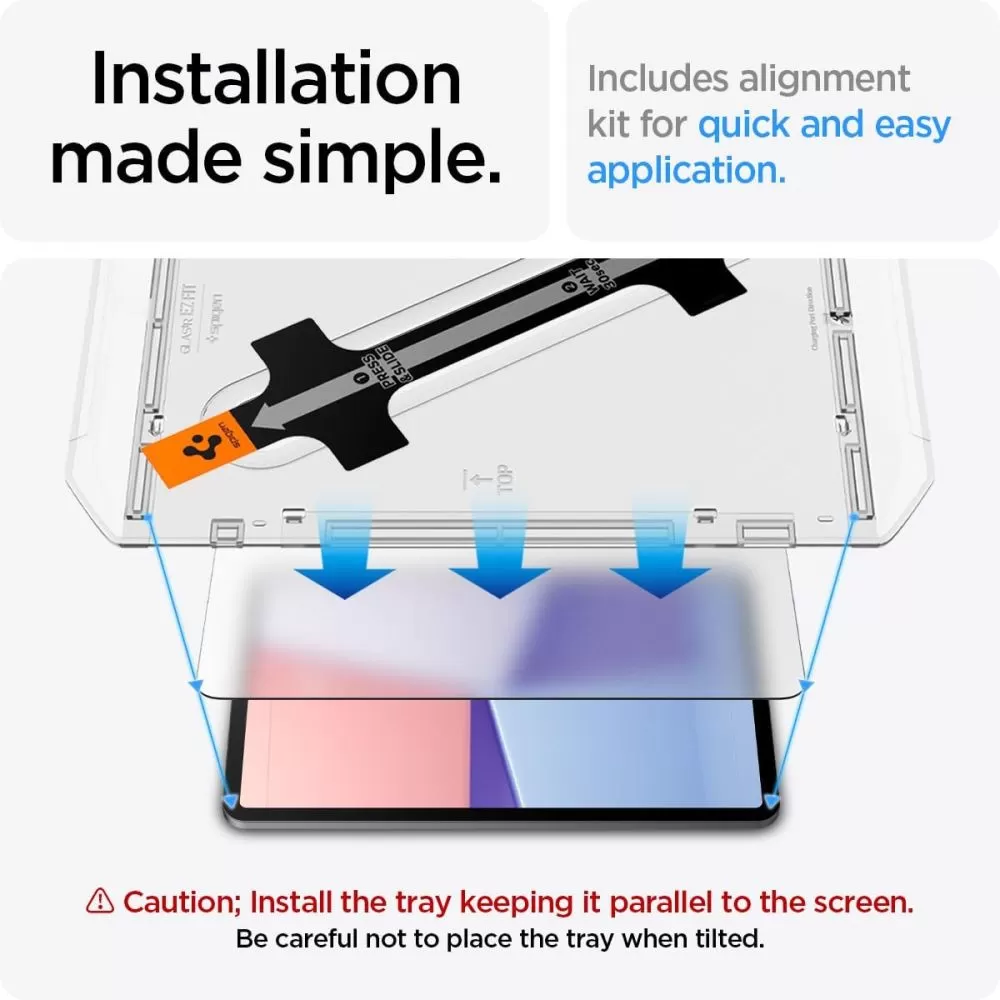 Apple iPad Air 13 (2024) planšetės apsauginis stiklas  SPIGEN GLAS.TR ”EZ FIT”