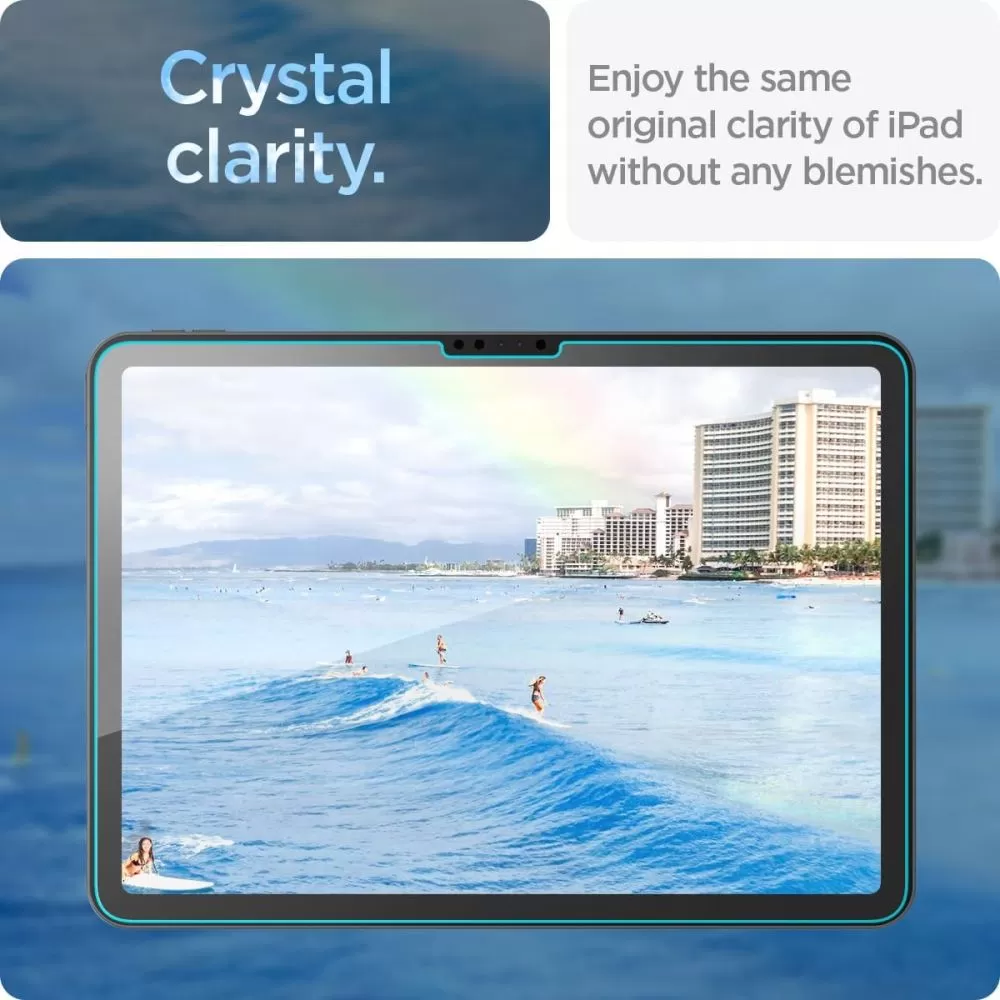 Apple iPad Air 13 (2024) planšetės apsauginis stiklas  SPIGEN GLAS.TR ”EZ FIT”