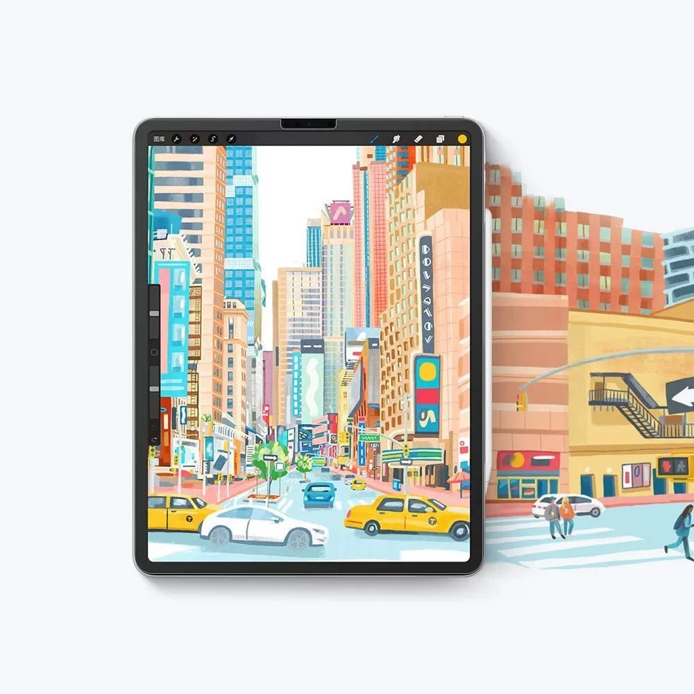 Apple iPad Air 13 (2024) planšetės apsauginis stiklas  HOFI PAPER PRO+ 2-PACK