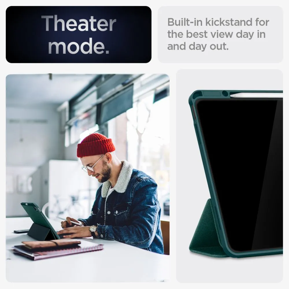 Apple iPad Air 13 (2024) maciņš zaļš SPIGEN URBAN FIT