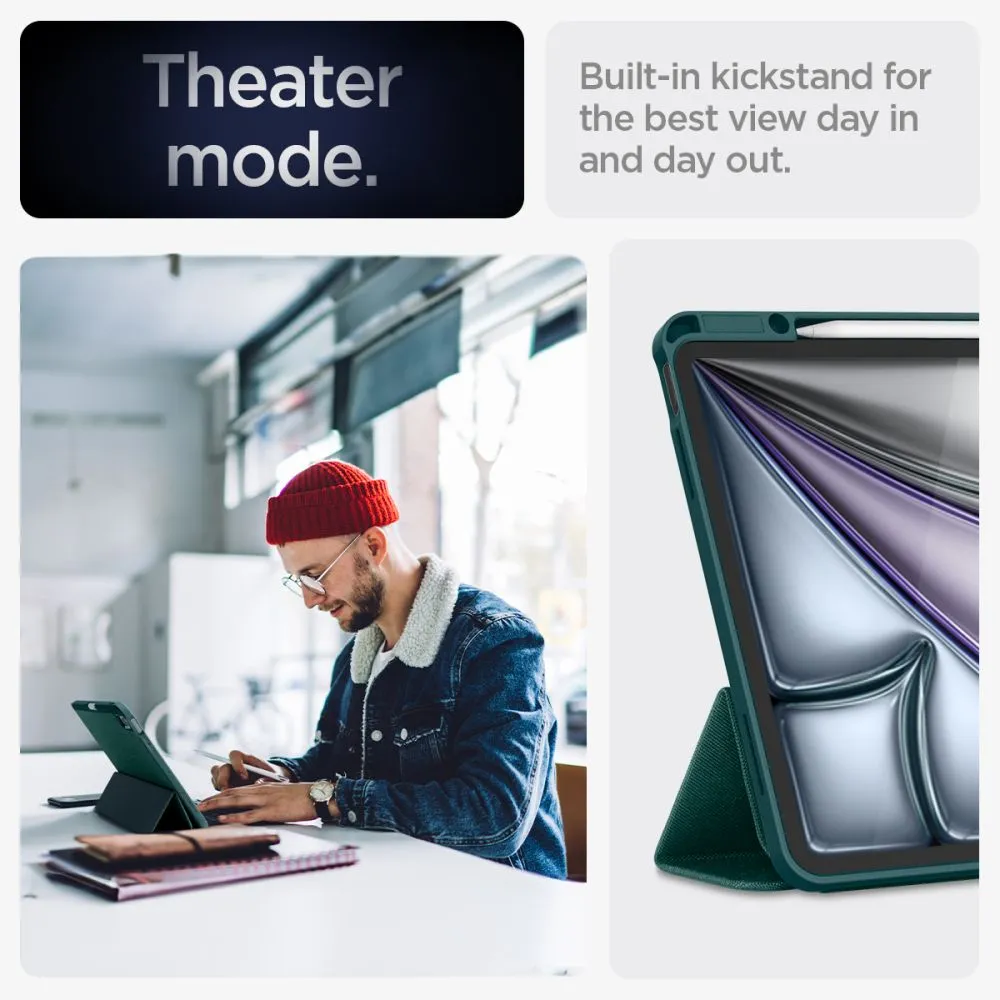 Apple iPad Air 13 (2024) maciņš zaļš SPIGEN URBAN FIT