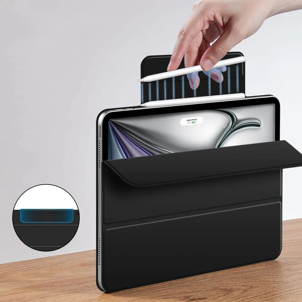 Apple iPad Air 13 (2024) чехол для планшетa черный TECH-PROTECT SMARTCASE MAGNETIC