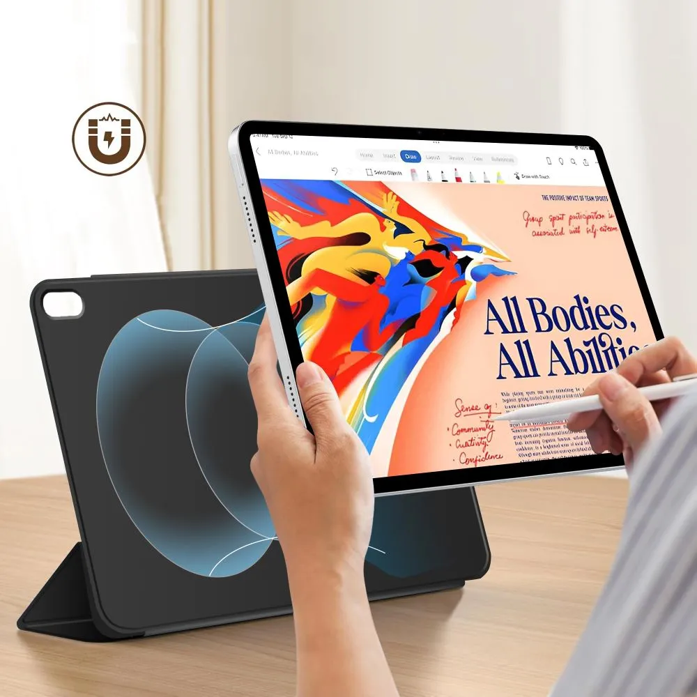 Apple iPad Air 13 (2024) чехол для планшетa черный TECH-PROTECT SMARTCASE MAGNETIC