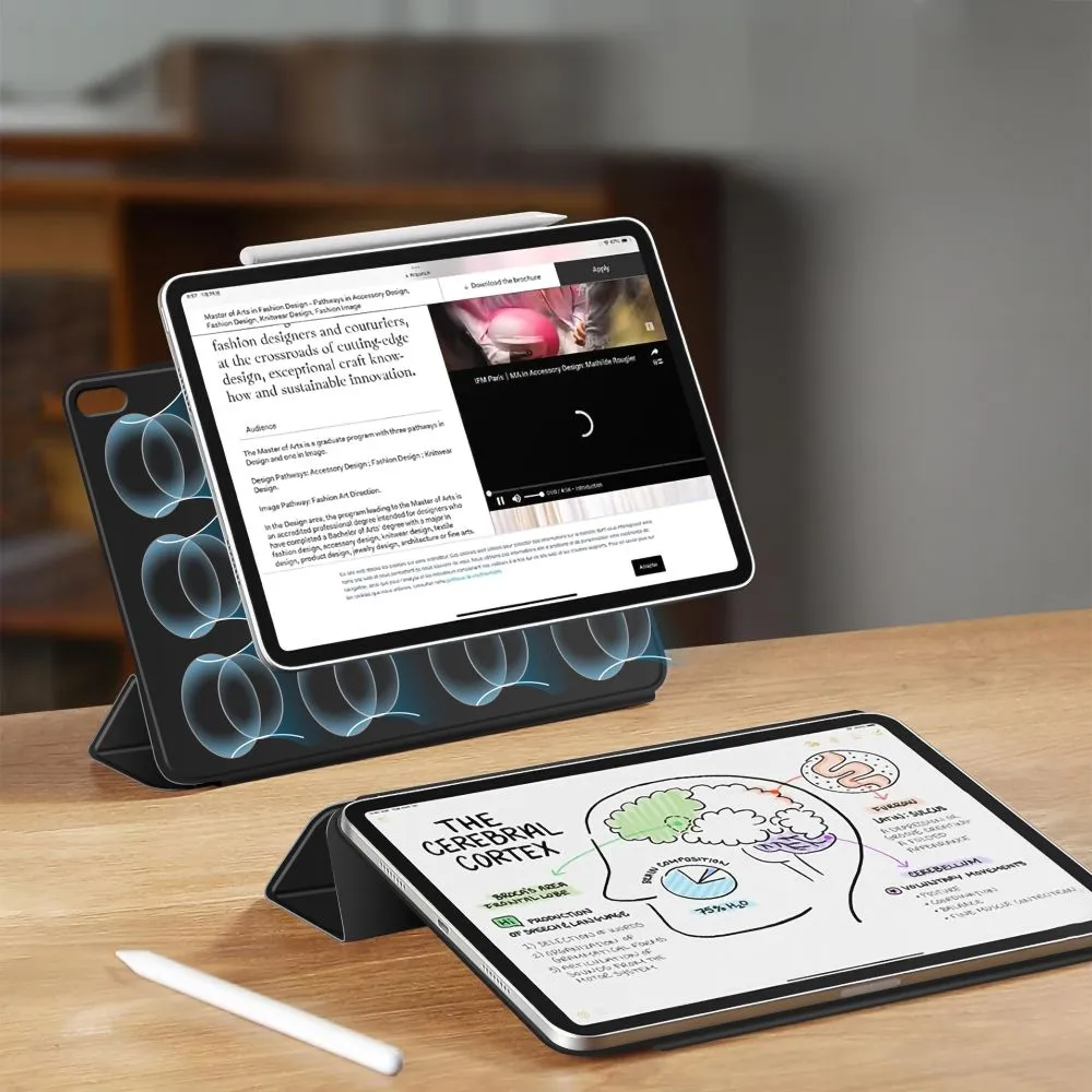Apple iPad Air 13 (2024) чехол для планшетa черный TECH-PROTECT SMARTCASE MAGNETIC